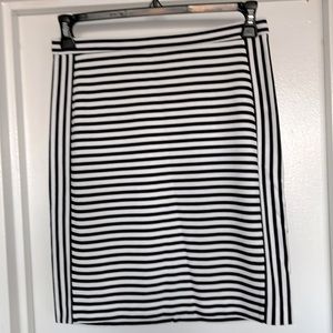 Black & White striped skirt
